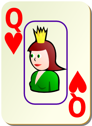 Download free game card heart queen icon